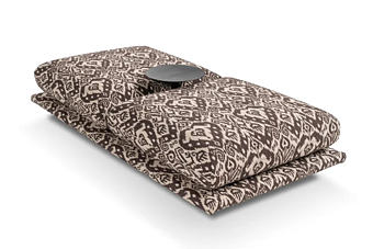 Обитая скамья из ткани Pralin Calia Italia CAL 1193 фабрика Calia Italia из Италии