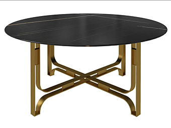 Круглый кофейный стол из дерева MARIONI Gregory для гостиной 02712 фабрика MARIONI из Италии