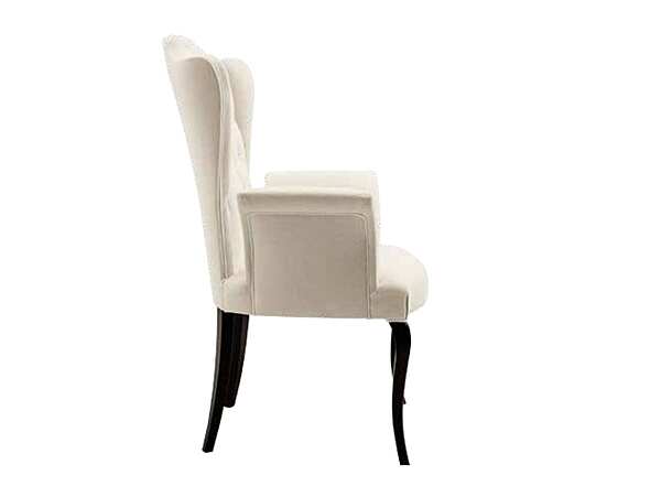 Кресло из массива дерева с мягкой обивкой DECORA ( LCI STILE) N002C фабрика DECORA ( LCI STILE) из Италии. Фото №3