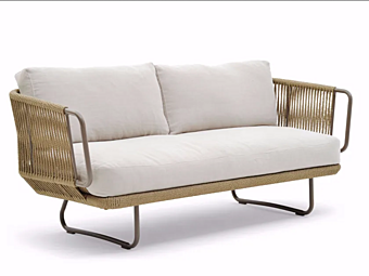 Диван с обитой спинкой из искусственного волокна VARASCHIN BABYLON 1743, 1744, 174D3, 174D3C фабрика VARASCHIN из Италии