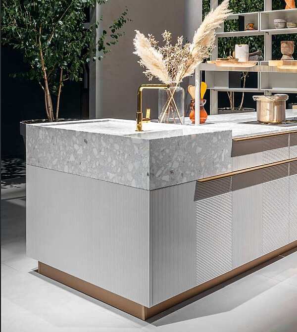 Кухня итальянская современная CESAR CUCINE Intarsio NEWS EUROCUCINA Composition Four фабрика CESAR CUCINE из Италии. Фото №2