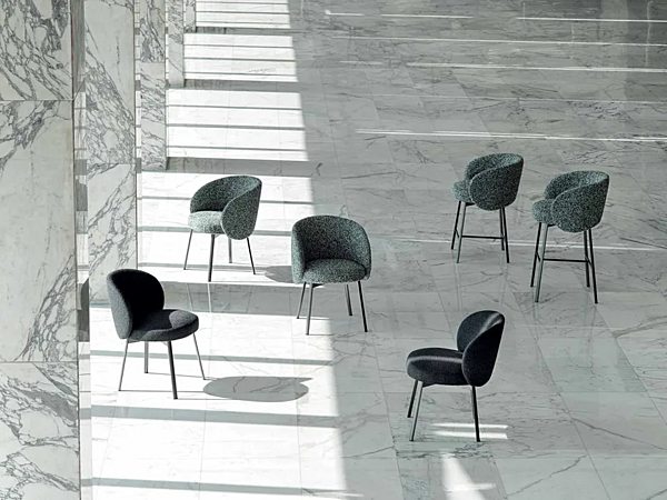 Высокий барный стул с подножкой Frigerio Hug 17933 фабрика Frigerio из Италии. Фото №6