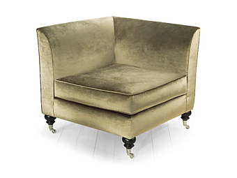 Угловое кресло с обитой спинкой и колесиками MARIONI GLADYS I0053S фабрика MARIONI из Италии