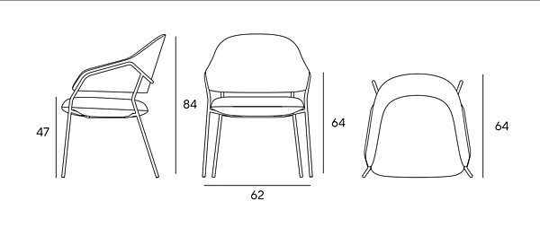Кресло с подлокотниками из ткани INNOVA Imbottiti Athena фабрика Innova Imbottiti из Италии. Фото №5