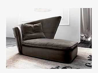 Кушетка с обитой спинкой из ткани ERBA ITALIA Be Bop