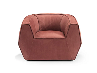 Кресло с подлокотниками из кожи Infinito GHIDINI1961 LB203--103 фабрика GHIDINI1961 из Италии