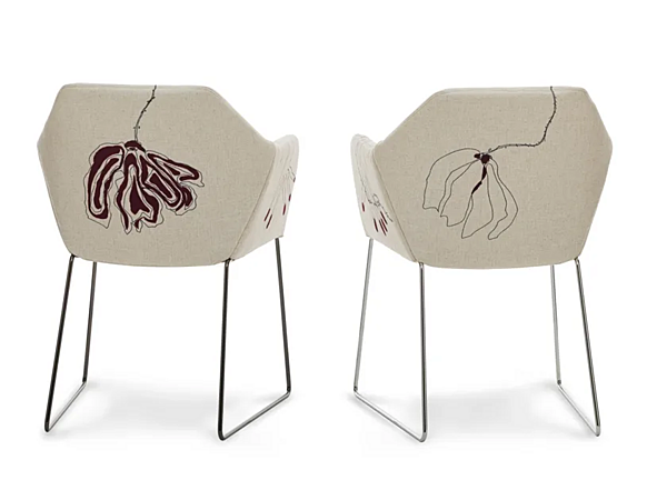 Кресло с подлокотниками из ткани SABA New York - chair 2153 2 фабрика SABA из Италии. Фото №5