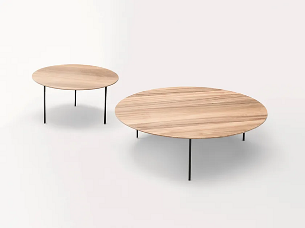 Круглый деревянный садовый боковой столик PAOLA LENTI Elio B223A фабрика PAOLA LENTI из Италии. Фото №1