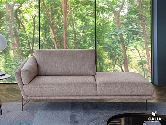 Диван с обитой спинкой из ткани Venere Calia Italia CAL 1149_2 фабрика Calia Italia из Италии