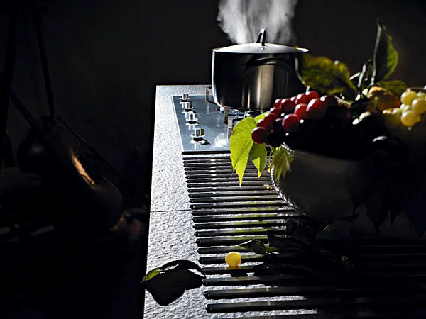 Кухня с фасадами из ореха VALCUCINE Artematica Tactile Hezelnut фабрика VALCUCINE из Италии. Фото №5