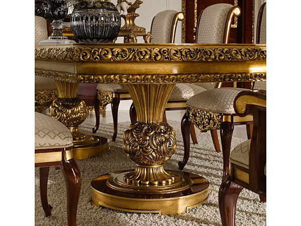 Прямоугольный стол из массива дерева A.R.ARREDAMENTI SRL Grand Royal 406 фабрика A.R.ARREDAMENTI SRL из Италии. Фото №6
