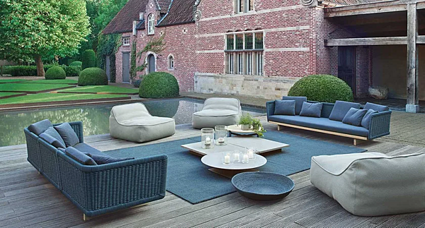 Кресло с обивкой из ткани для сада PAOLA LENTI Float B27L, B27H фабрика PAOLA LENTI из Италии. Фото №6