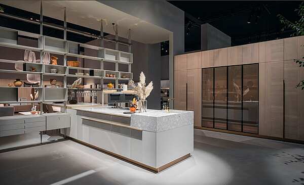 Кухня итальянская современная CESAR CUCINE Intarsio NEWS EUROCUCINA Composition Four фабрика CESAR CUCINE из Италии. Фото №1