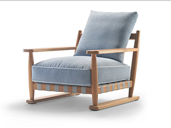 Кресло с подлокотниками из ироко FLEXFORM  Meriggio фабрика FLEXFORM из Италии