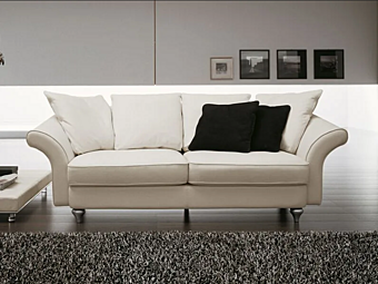 Диван с мягкой спинкой из ткани MitoHome Eudora фабрика MitoHome из Италии