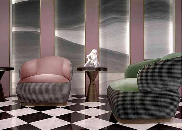 Кресло из массива дерева с мягкой обивкой DECORA ( LCI STILE) V030L фабрика DECORA ( LCI STILE) из Италии. Фото №7