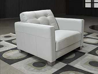 Кресло с подлокотниками из ткани с мягкой спинкой MitoHome Cipro