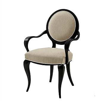 Кресло из массива дерева с мягкой обивкой DECORA ( LCI STILE) N033L