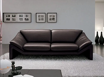 Диван на два места с обитой спинкой из ткани MitoHome Noctua