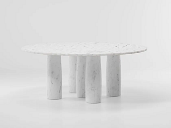 Круглый мраморный обеденный стол KETTAL Il Colonnato KSA101500-KSA101800 Круглый мраморный обеденный стол KETTAL Il Colonnato KSA101500-KSA101800 фабрика KETTAL из Италии