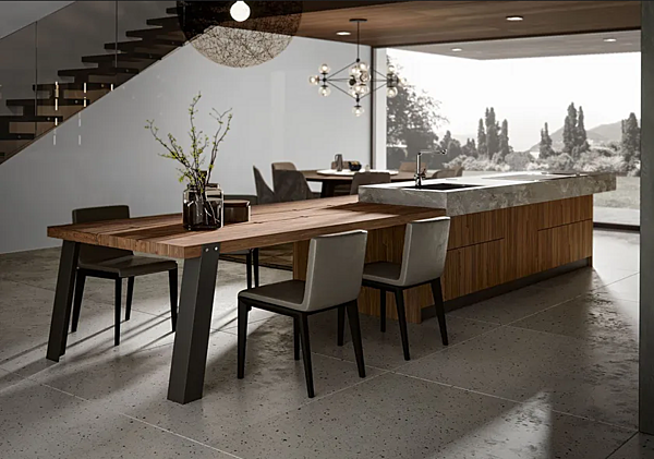 Современная деревянная кухня Old Line коллекции Contemporary 3.0 фабрика Oldline из Италии. Фото №4