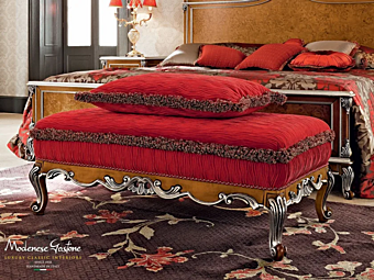 Обитая скамья из ткани MODENESE GASTONE 12514 фабрика MODENESE GASTONE из Италии