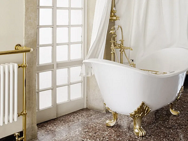 Напольная ванна с ручным душем в антикварном стиле Gentry Home фабрика Gentry Home из Италии. Фото №7