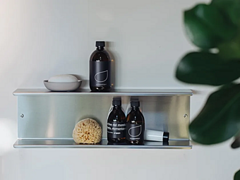 Полка для ванной из нержавеющей стали MACH 2 AGAPE фабрика Agape из Италии