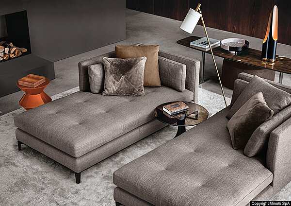 Кушетка MINOTTI Andersen Paolina and Daybed фабрика Minotti из Италии. Фото №6