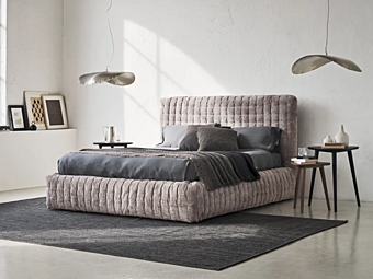 Двуспальная кровать с removable cover и мягкой спинкой Gervasoni