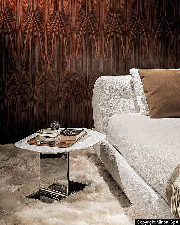 Журнальный стол MINOTTI Ethan фабрика Minotti из Италии. Фото №3