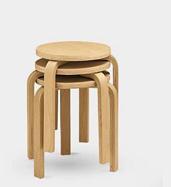Табурет штабелированный из массива дерева ALIVAR Aalto 536 фабрика ALIVAR из Италии