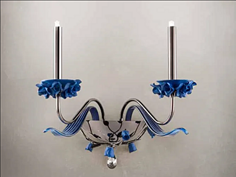 Кристальная настенная лампа с кристаллами Swarovski Euroluce Lampadari Bora A2 фабрика EUROLUCE LAMPADARi из Италии