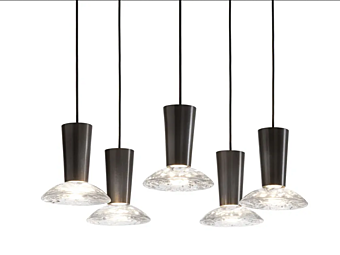 Светильник подвесной из кристалла с LED подсветкой GIORGETTI WATER фабрика GIORGETTI из Италии