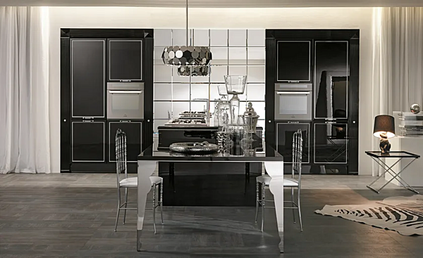 Кухня с островом из высококачественных материалов ASTER CUCINE Luxury Glam фабрика Aster Cucine из Италии. Фото №2