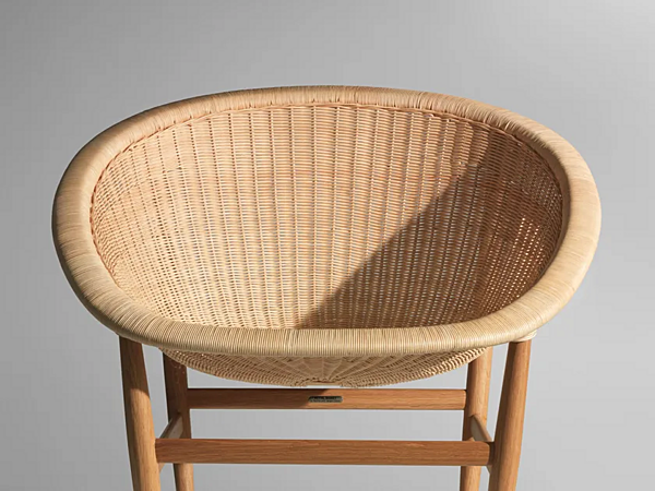 Кресло с подлокотниками из ротанга KETTAL  Basket KS1000100 фабрика KETTAL из Италии. Фото №6