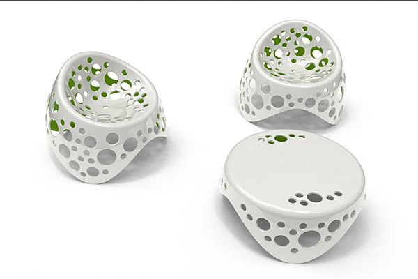 Кофейный столик круглой формы из материала мох GIOVANNETTI Moss фабрика GIOVANNETTI из Италии. Фото №2