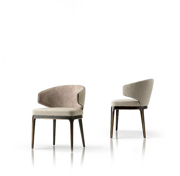 Кресло из массива дерева с мягкой обивкой DECORA ( LCI STILE) MN32L фабрика DECORA ( LCI STILE) из Италии. Фото №5