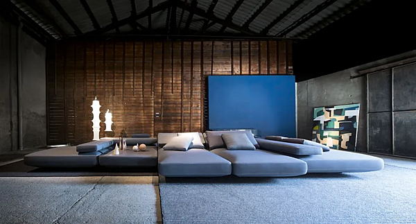 Секционный диван с removable обивкой из ткани PAOLA LENTI Agio B126AA фабрика PAOLA LENTI из Италии. Фото №5