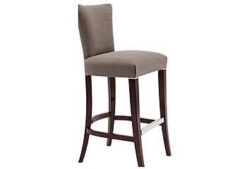 Барный стул из массива дерева с мягкой обивкой DECORA ( LCI STILE) N069L фабрика DECORA ( LCI STILE) из Италии