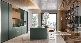 Деревянная кухня с островом ASTER CUCINE Brera Academy