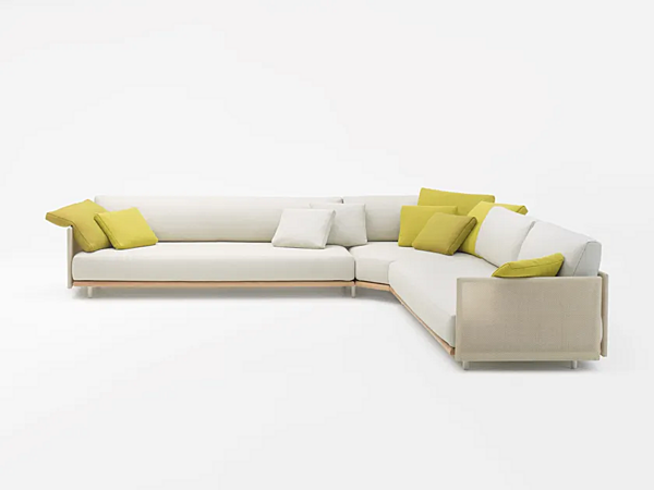 Секционный диван с мягкой спинкой из ткани PAOLA LENTI Harbour B178BS+B178DA+B178BD фабрика PAOLA LENTI из Италии. Фото №1