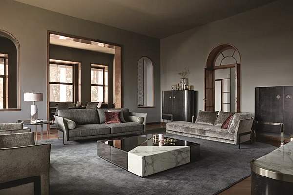 Кофейный столик квадратной формы из мрамора OPERA CONTEMPORARY Cyrano 45 45167 фабрика OPERA CONTEMPORARY из Италии. Фото №2