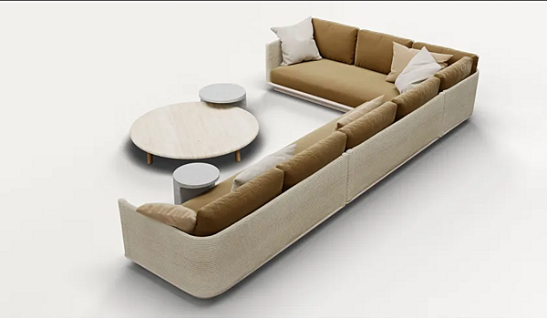 Кофейный столик круглой формы из цемента KETTAL GIRO KS7400900 фабрика KETTAL из Италии. Фото №5