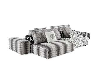 Модульный диван Roberto Cavalli DAHLAK Модульный диван Roberto Cavalli DAHLAK фабрика ROBERTO CAVALLI из Италии