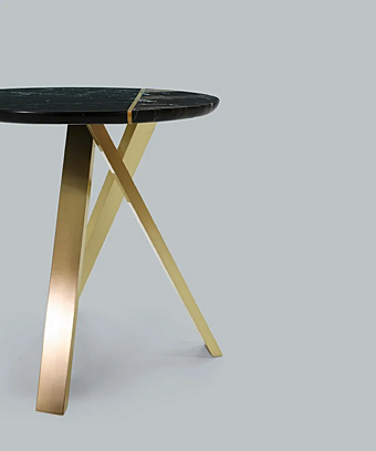 Кофейный столик круглой формы из мрамора коллекции Meridian Borzalino ME45, ME70 фабрика Borzalino из Италии