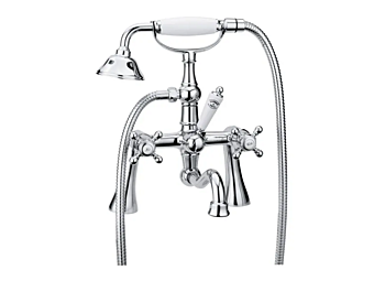 Внешний смеситель для ванны с ручным душем из стали Julia коллекции Gaia Mobili фабрика GAIA из Италии