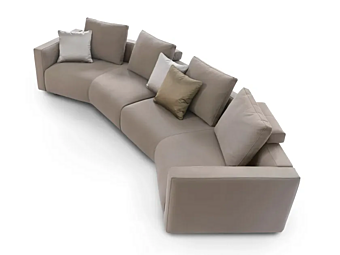 Изогнутый модульный диван из ткани GYFORM Achille