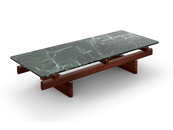 Низкий прямоугольный кофейный стол из мрамора CASSINA SENGU фабрика CASSINA из Италии. Фото №3
