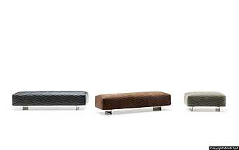 Банкетка MINOTTI Quincy Chevron фабрика Minotti из Италии